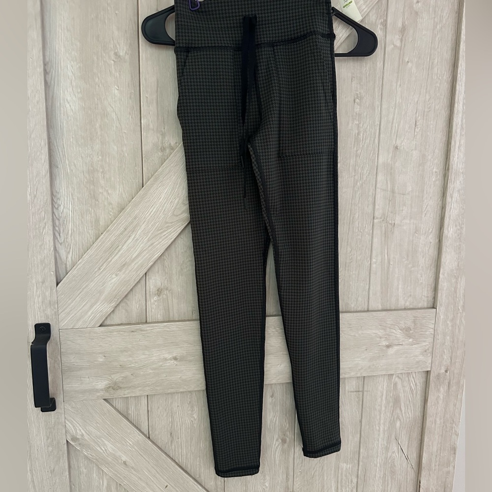 Offline aerie houndstooth leggings with tie